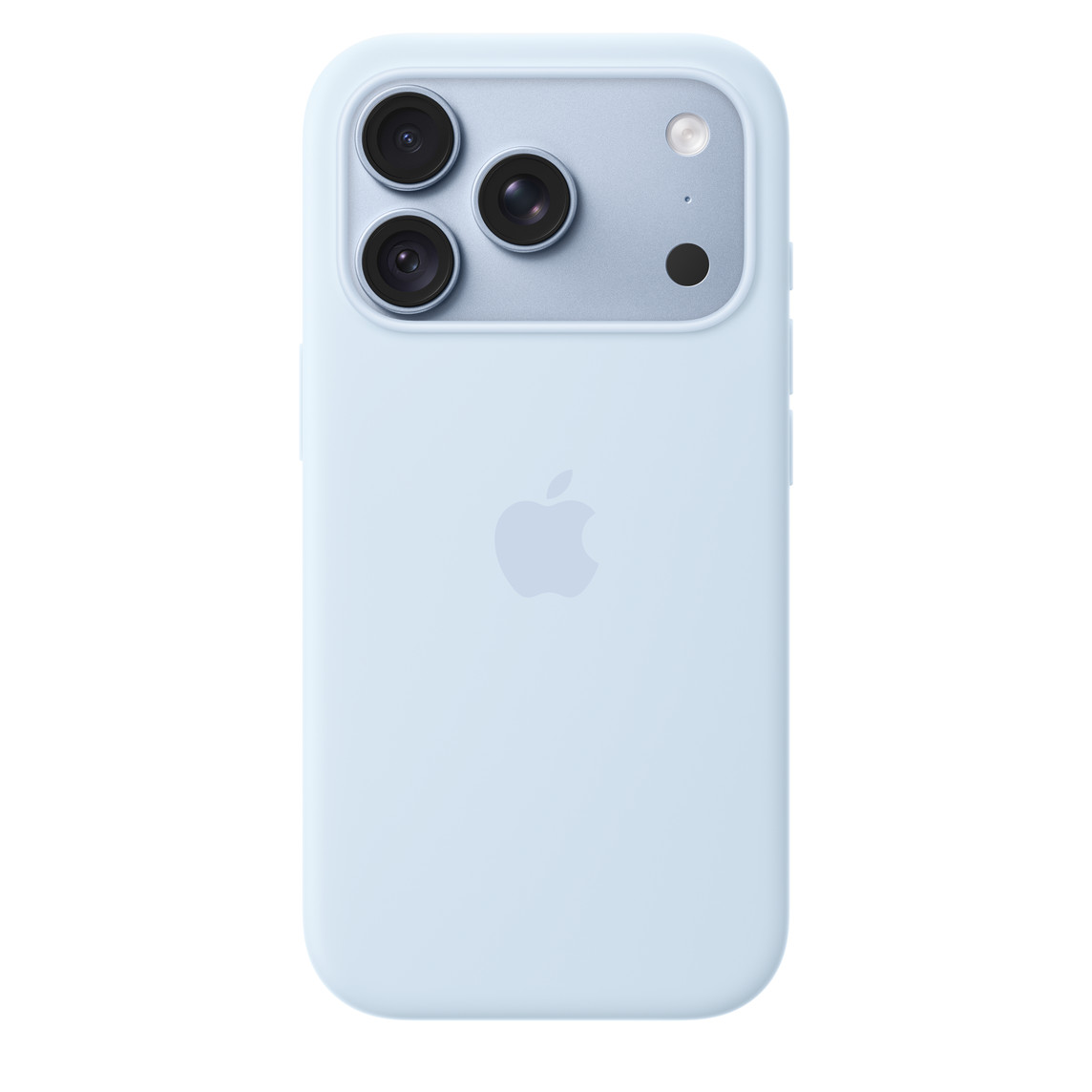Силиконовый чехол iPhone 18 Pro — Голубой